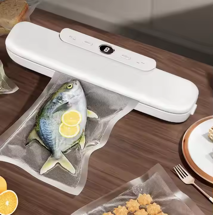 Automatic Food Sealers Mini Household Preservation Machine Electric Vacuum Sealer