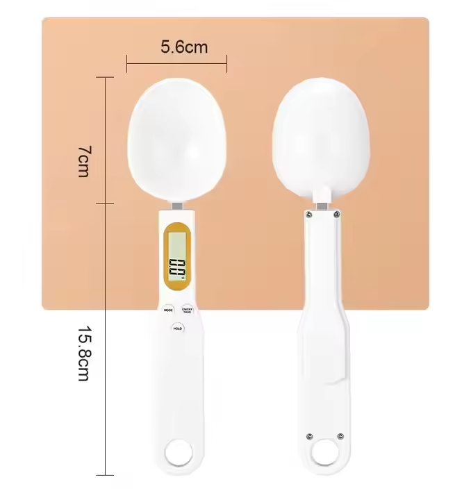 Digital Spoon Scale Electronic Measuring Spoon with 2 Replaceable Spoons with Food Coffee Weigh Scale High Precision for Home