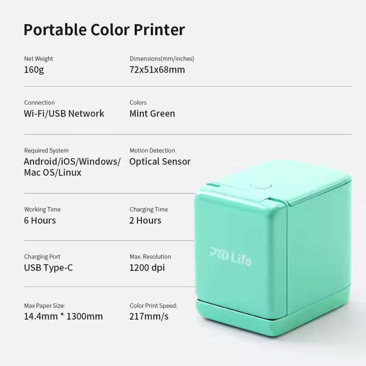 Handheld Mini Mobile Digital Inkjet Printing Machine Portable Small Color Ink Printer