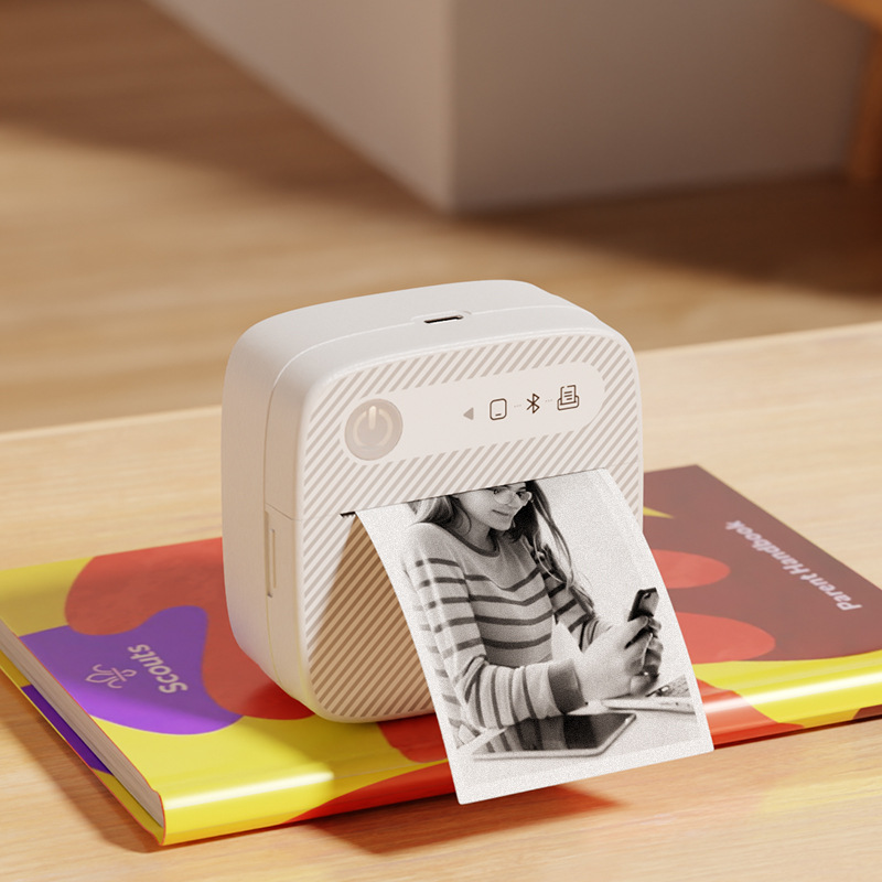 Portable Pocket Photo Printer Mini Mobile Printer from Compatible iOS & Android Devices Bluetooth Wireless Photo Printer without INK Technology