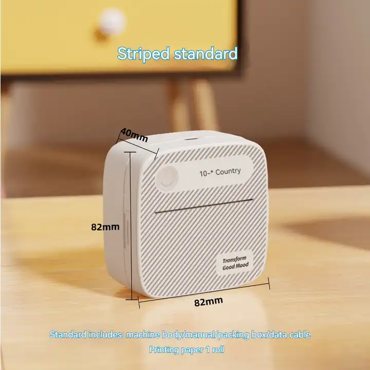 Portable Pocket Photo Printer Mini Mobile Printer from Compatible iOS & Android Devices Bluetooth Wireless Photo Printer without INK Technology