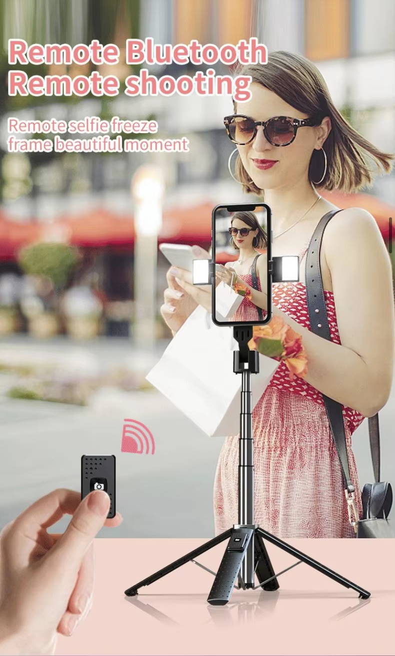 Phone Tripod Stand Remote Control 360 Rotation Flexible Selfie Stick (10)