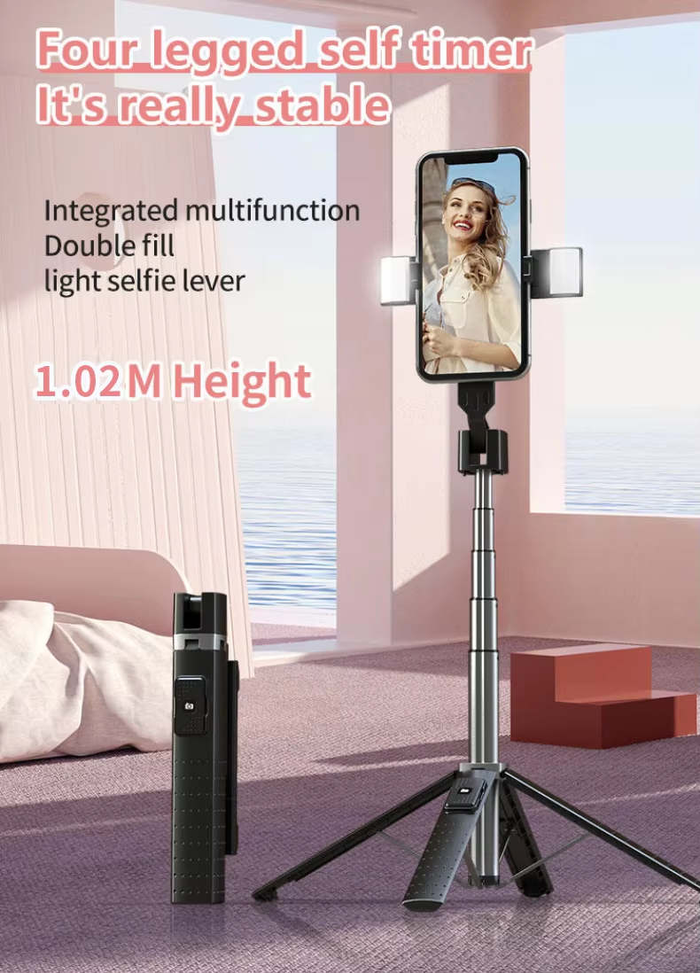 Phone Tripod Stand Remote Control 360 Rotation Flexible Selfie Stick (12)