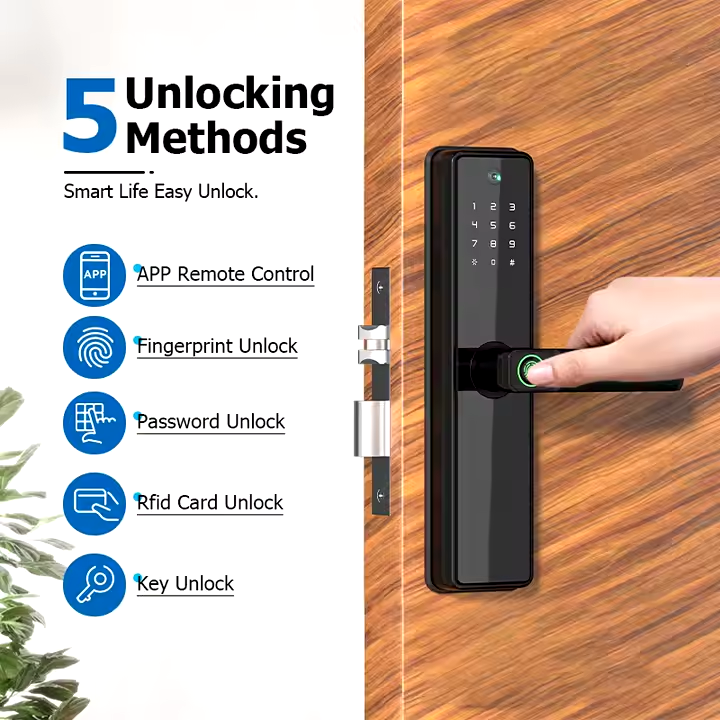 Wifi Smart Door Lock With Camera Doorbell (10)